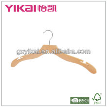 wooden shirt hangers with T notches